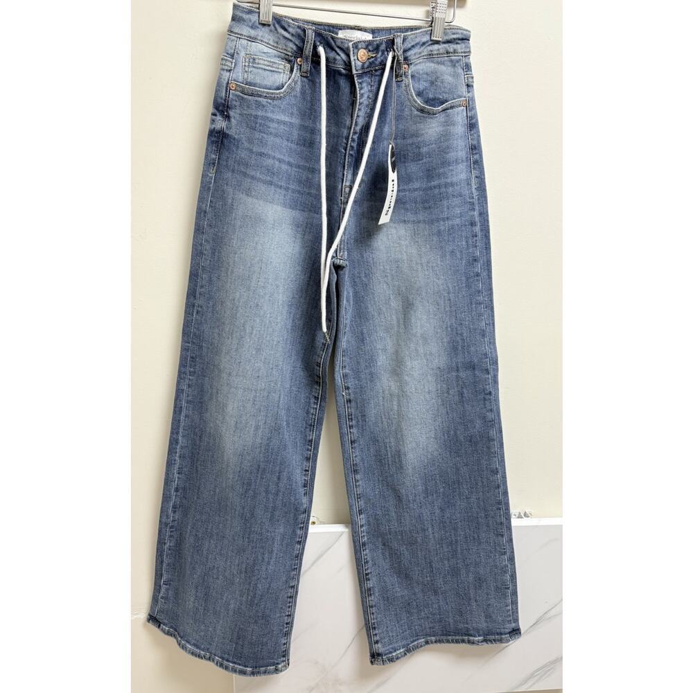 Special A Women’s Straight Leg Wide Jeans Blue Size 5/27 Medium Wash Baggy - Picture 1 of 8